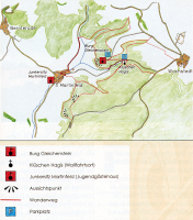 Anfahrtsskizze - Burg Gleichenstein