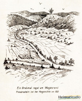 Der Frauenstein und der Burgberg mit Linde in einer künstlerischen Darstellung Der Frauenstein und der Burgberg mit Linde in einer künstlerischen Darstellung