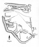 Lageplan der Burg Stein und des Burggel&auml;ndes