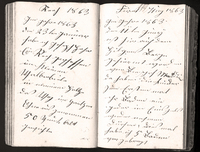 Scan einer Seite aus dem Tagebuch von Joseph Hahn