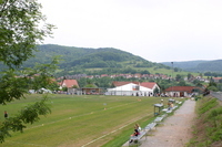 Blick auf den Sportplatz