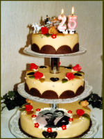 Silberhochzeitstorte Silberhochzeitstorte