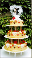 dreistöckige Hochzeitstorte dreistöckige Hochzeitstorte