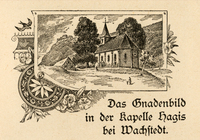 Das Gnadenbild in der Kapelle Hagis bei Wachstedt