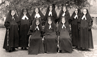 Gruppenbild des Schwesternkonvents auf dem Jahre 1949