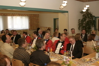 Gedeckte Tafel im Pfarrheim - Karnevalsverein
