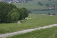 Die ersten Läufer erklimmen den Anstieg zum Keudelstein