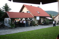 Blick vom Grillstand auf die "Schützengilde"