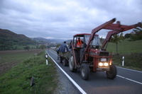 2006-10-21 - Samstag - Holen u. Aufstellen der Kirmestanne