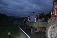 2006-10-21 - Samstag - Holen u. Aufstellen der Kirmestanne