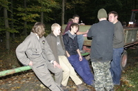 2006-10-21 - Samstag - Holen u. Aufstellen der Kirmestanne