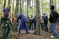 2006-10-21 - Samstag - Holen u. Aufstellen der Kirmestanne