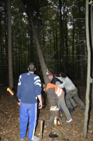 2006-10-21 - Samstag - Holen u. Aufstellen der Kirmestanne