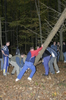2006-10-21 - Samstag - Holen u. Aufstellen der Kirmestanne
