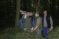 2006-10-21 - Samstag - Holen u. Aufstellen der Kirmestanne