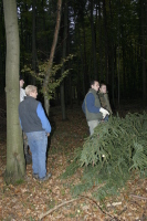 2006-10-21 - Samstag - Holen u. Aufstellen der Kirmestanne