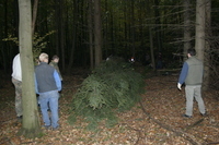 2006-10-21 - Samstag - Holen u. Aufstellen der Kirmestanne