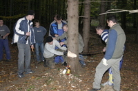 2006-10-21 - Samstag - Holen u. Aufstellen der Kirmestanne