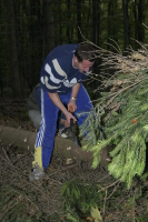 2006-10-21 - Samstag - Holen u. Aufstellen der Kirmestanne