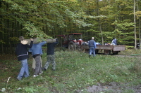 2006-10-21 - Samstag - Holen u. Aufstellen der Kirmestanne