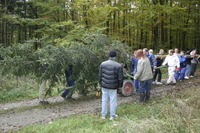 2006-10-21 - Samstag - Holen u. Aufstellen der Kirmestanne