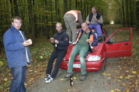2006-10-21 - Samstag - Holen u. Aufstellen der Kirmestanne