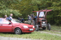 2006-10-21 - Samstag - Holen u. Aufstellen der Kirmestanne