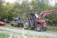 2006-10-21 - Samstag - Holen u. Aufstellen der Kirmestanne