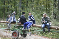 2006-10-21 - Samstag - Holen u. Aufstellen der Kirmestanne