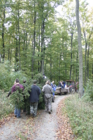 2006-10-21 - Samstag - Holen u. Aufstellen der Kirmestanne