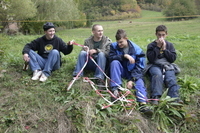 2006-10-21 - Samstag - Holen u. Aufstellen der Kirmestanne