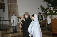 Maria und Josef auf dem Weg