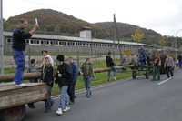 2006-10-21 - Samstag - Holen u. Aufstellen der Kirmestanne