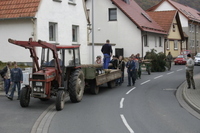 2006-10-21 - Samstag - Holen u. Aufstellen der Kirmestanne