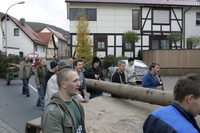 2006-10-21 - Samstag - Holen u. Aufstellen der Kirmestanne