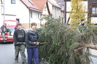 2006-10-21 - Samstag - Holen u. Aufstellen der Kirmestanne