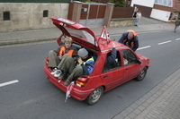 2006-10-21 - Samstag - Holen u. Aufstellen der Kirmestanne