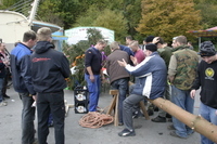 2006-10-21 - Samstag - Holen u. Aufstellen der Kirmestanne