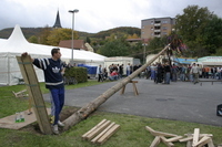 2006-10-21 - Samstag - Holen u. Aufstellen der Kirmestanne
