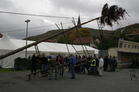 2006-10-21 - Samstag - Holen u. Aufstellen der Kirmestanne