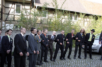 2006-10-22 - Sonntag - Aufspielen mit Pfarrer und Bürgermeister
