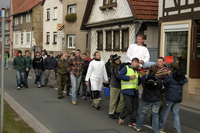 Rasieren auf dem Anger