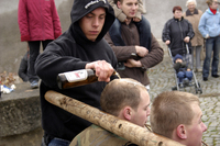 Rasieren auf dem Anger
