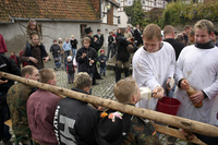 Rasieren auf dem Anger