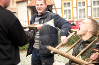 Rasieren auf dem Anger