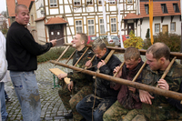 Rasieren auf dem Anger