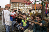 Rasieren auf dem Anger