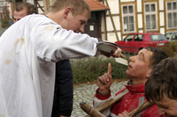Rasieren auf dem Anger