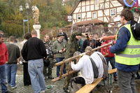 Rasieren auf dem Anger