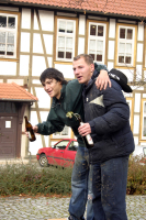 Rasieren auf dem Anger